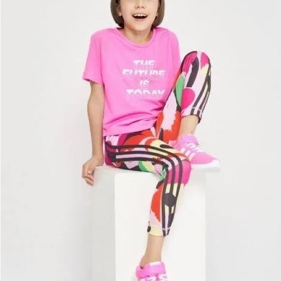 Girls Adidas x Marimekko training tights - Picture 3 of 9
